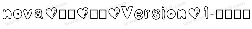 nova 邯郸 常规 Version 1字体转换